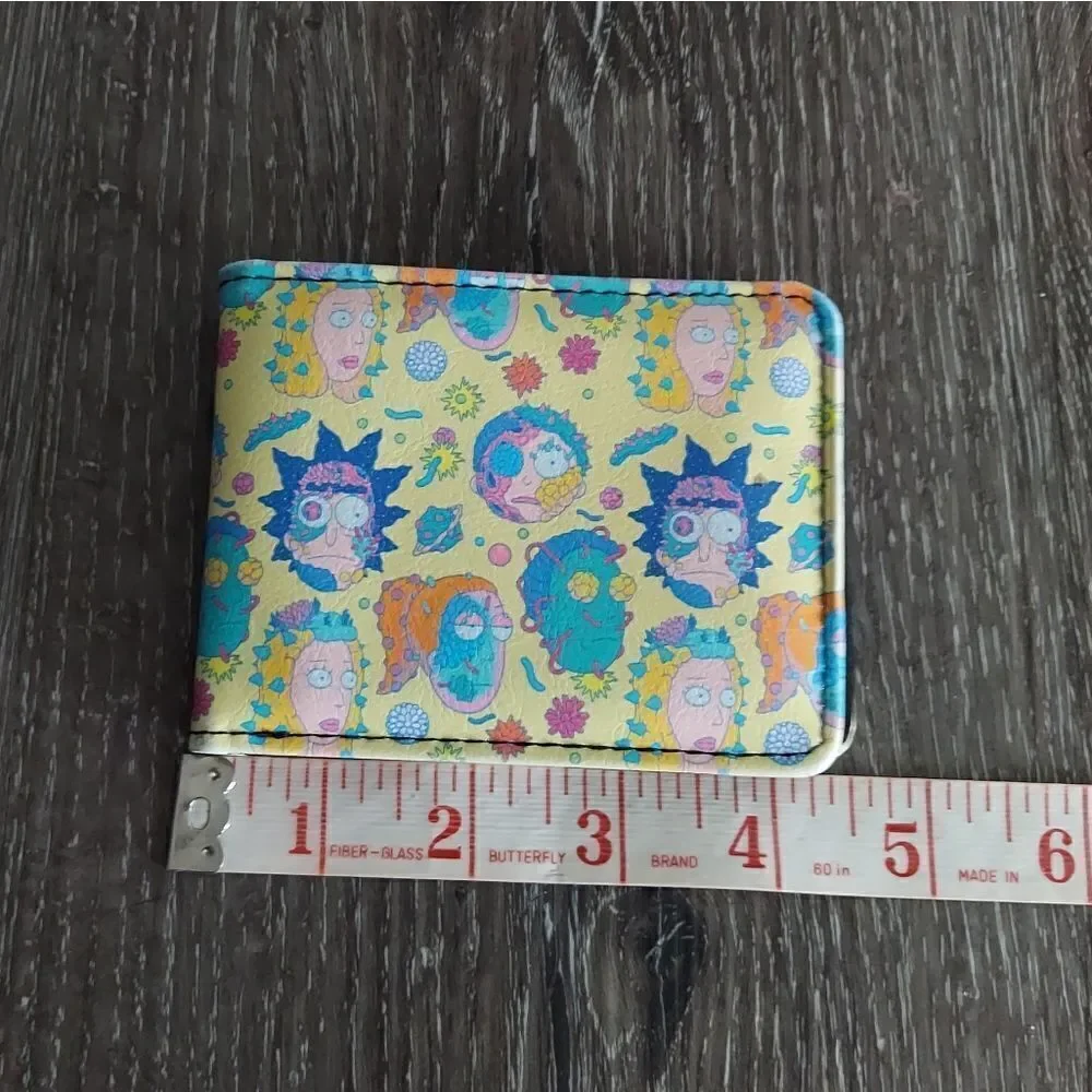 Buckle Down Rick and Morty Smith Family Faces and Cells Bifold Wallet